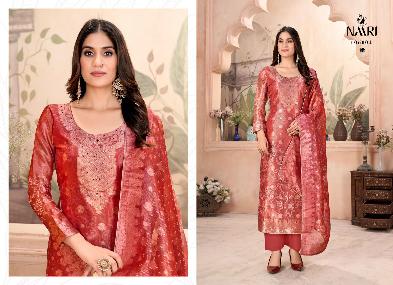 Ibaas By Naari Simmer Jacquard Designer Salwar Kameez Wholesale Price In Surat
